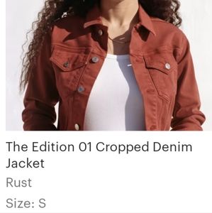 Everlane Edition 01 Cropped Denim Jacket in Rust